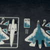su-57 built8 SU-57 Kit Kart | 3D Baskı Savaş Uçağı Maketi